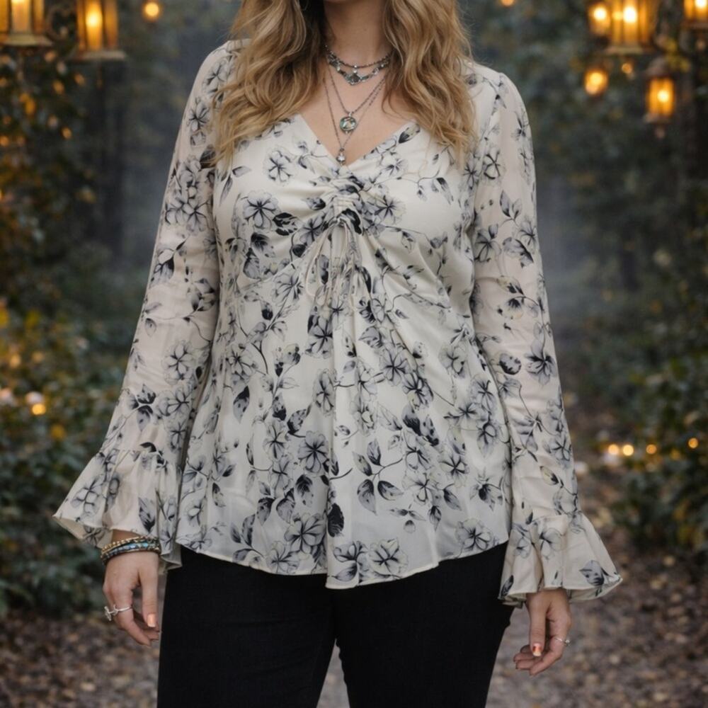 Vintage The Limited 100% Silk Y2K Long Sleeve Blouse